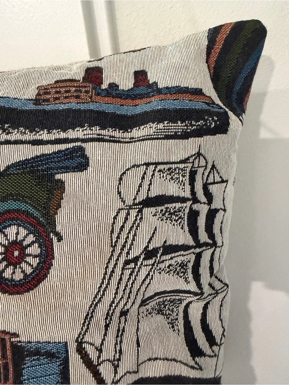 Vintage Transportation Decorative Throw Pillow - Multicolor